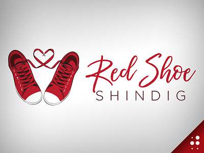 Red Shoe Shindig Logo illustration logo shoes