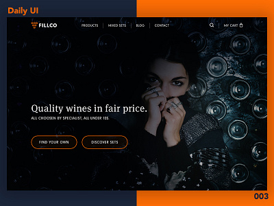 Daily UI 003 003 abovethefold dailyui ecommerce shop wine