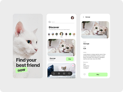 Animals app design app design ui ui design uxui design