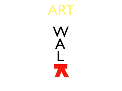 Art Walk arrist art branding design graphic design illustration letterlogo logo miningful letter logo typography vector