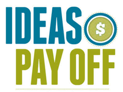 Ideas Pay Off Logo branding design graphic graphic design icon identity logo marketing symbol type typography