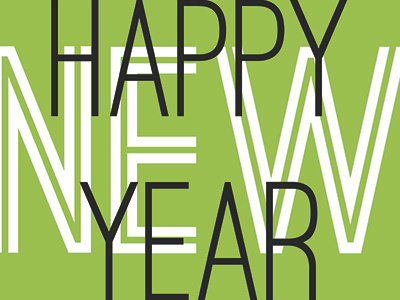 Happy New Year design graphic design green type typography
