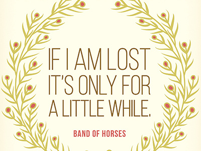 Band of Horses design graphic design type typography