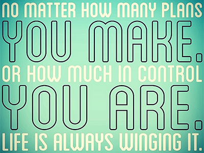 Winging It design graphicdesign quote type typography
