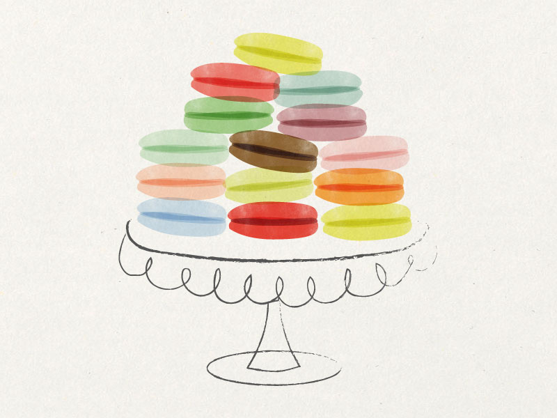 Les Macarons les macarons macarons illustration french pastry amy sullivan illustration pastry french little bakery cookbook