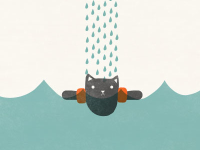 Surviving Depression 1 amy sullivan cat depression illustration