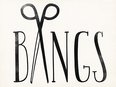 Bangs Salon 1 logo salon scissors