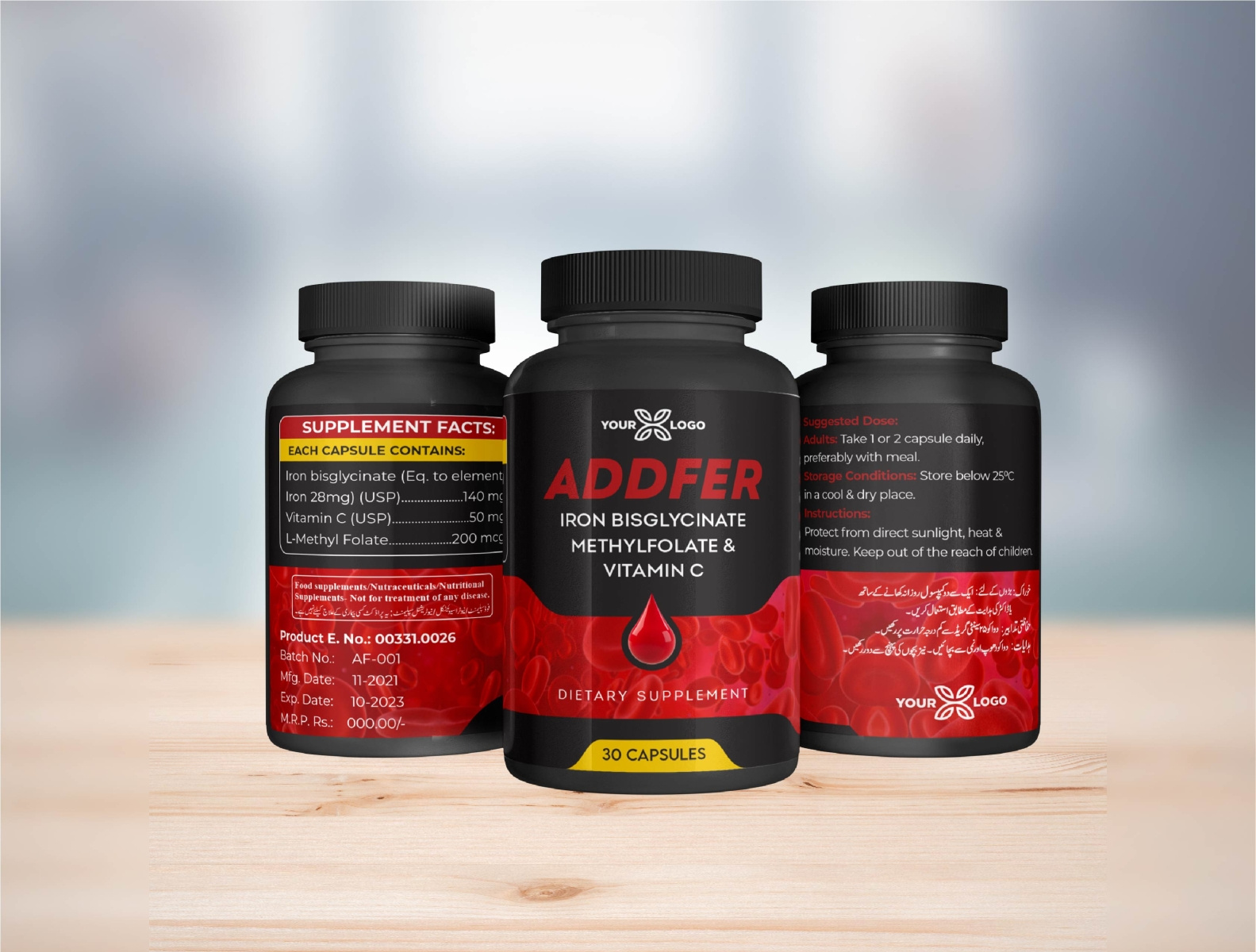 Supplement Label Design by Muhammad Ismail on Dribbble