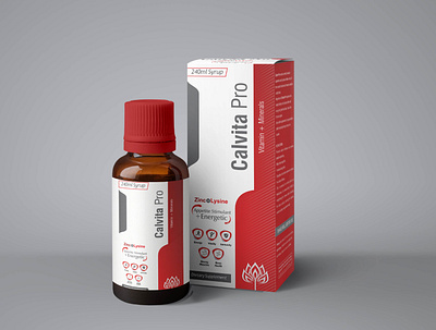 Multivitamin Syrup Design branding graphic design label design mineral packaging multivitamin syrup product design product packaging syrup design syrup label vitamins product