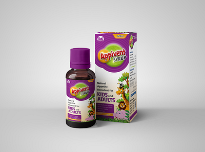 Appetite Syrup Design adult syrup appetite syrup branding children syrup dietary supplement label design packaging design pharma label pharma syrup syrup box design syrup design syrup for children syrup label