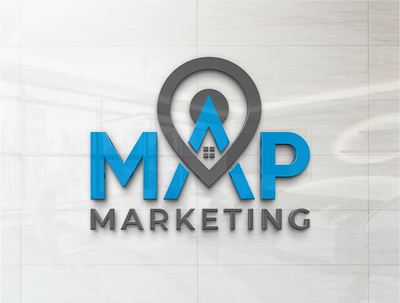 MAP Logo Design brand identity branding builder logo logo logo design logo designer map logo real estate real estate logo realtor logo