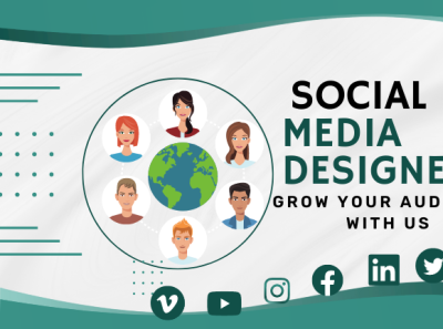 Social Media Designer animation app branding design graphic design illustration logo socialmediadesign ui