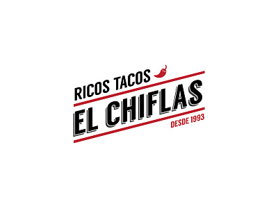 Tacos El Chiflas branding logotipo logotype tacos taquería