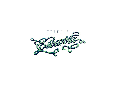 Tequila Escarola branding. escarola logo logotype tequila