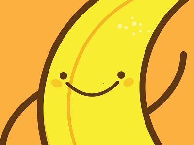 Banana banana happy illustration platano
