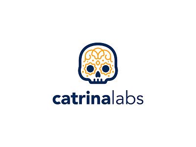 Catrina Labs calavera calaverita catrina día de muertos logo logotype skull