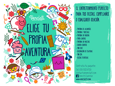 Elige tu propia Aventura illustration kids party mexico