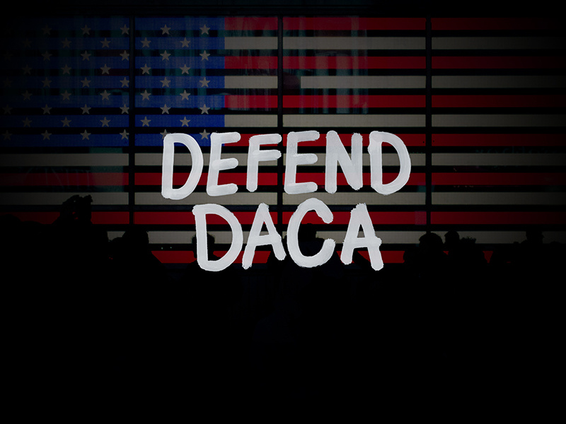 Defend DACA dreamers daca defend daca krink lettering