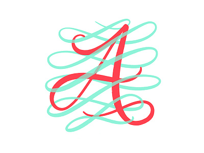 A a brushpen. letter a lettering procreate