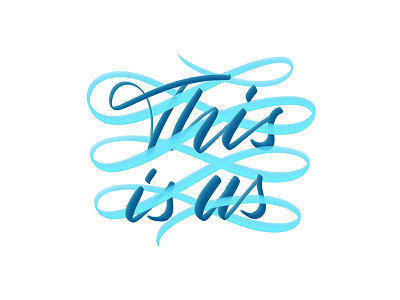 This Is Us brushpen lettering procreate app procreate lettering