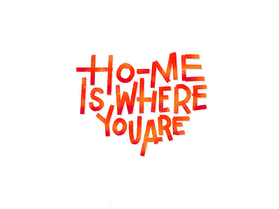 Home Is Where You Are brushpen. lettering procreate app procreate lettering