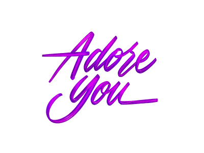 Adore you adore adore you lettering procreate procreate app