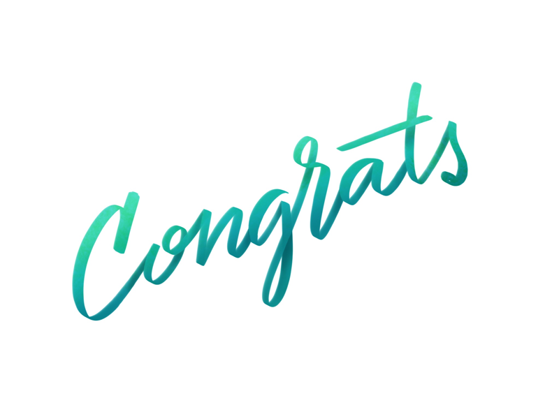 Congrats graduation procreate lettering shillington