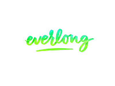 Everlong brushpen digital lettering everlong foo fighters lettering procreate app