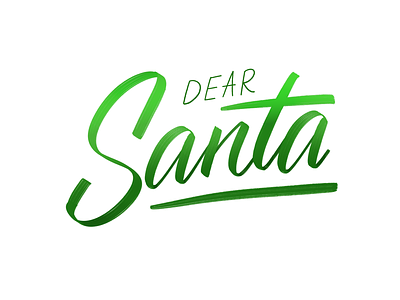 Dear Santa christmas digital lettering happy holidays holidays. lettering procreate app santa