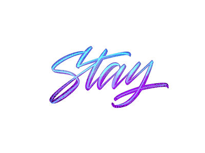Stay brush pen brushes digital lettering gradient lettering procreate app stay