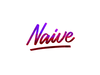 Naive brush digital lettering lettering procreate app