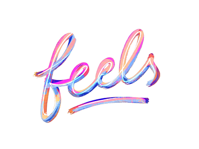 Feels design digital lettering feels lettering logo logotype procreate