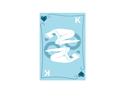 King for a poker card deck design graphic design illustration