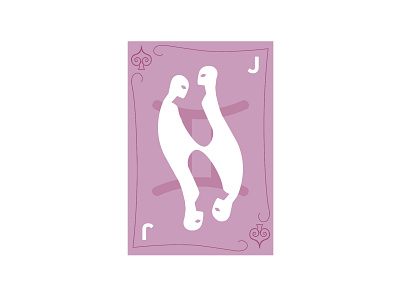 Jack for a poker card deck design graphic design illustration