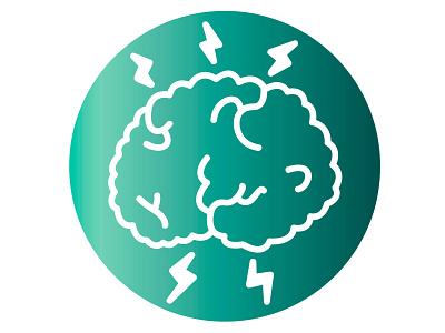 Brain icon design graphic design illustration logo vector