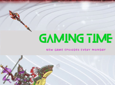 Gaming Time Banner animation banner design graphic design illustration website