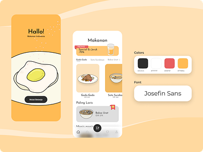 UI Exploration - Nusantara Food App exploration food app product design ui ui design uiux