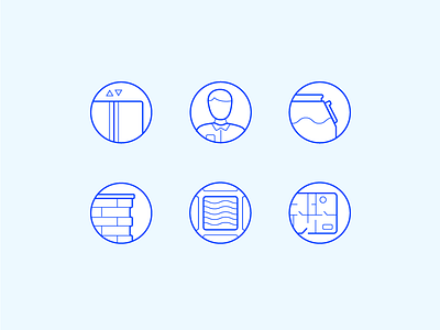 Building Line Icons