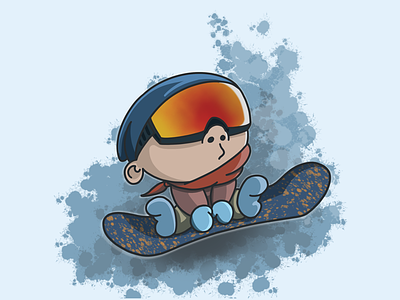 Baby on the board. baby on the board ipad pro procreate snowboard sticker