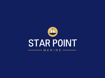 Star Point Marine logo design abstract boat brand branding corporate dailylogochallenge design font freelance graphic design illustration logo marina marine point shape ship star symbol typography