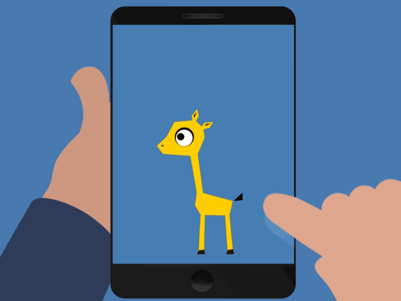 Interactive Giraffe Animations character animation fitness giraffe interactive magyarország motion graphics szeged tamagochi unity2d
