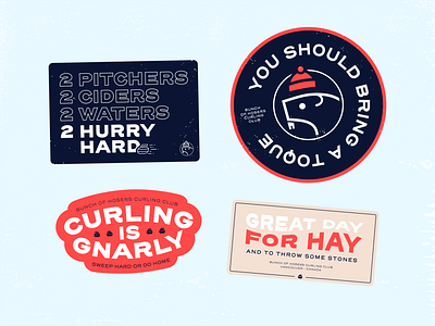 Curling team stickers canada curling sports sticker design stickers sweep team toque vancouver