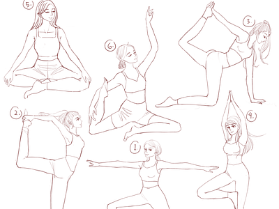 Pose Practice illustration clipstudiopaint design graphic design handdrawn illustration photoshop