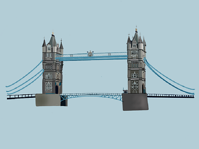 Tower Bridge London bridge buildings cityscape drawing explore illustration landscape london procreate scenery travel travel drawing traveling