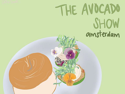 The Avocado Show avocado brunch brunch illustration digital nomad drawing food food illustration foodie illustration illustrations procreate restaurant travel vegan vegetables