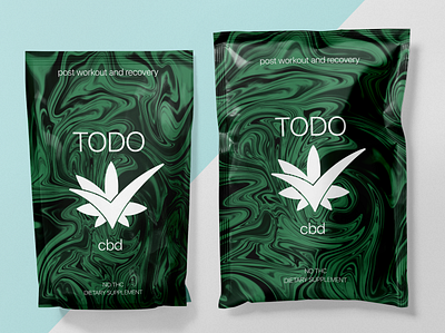 TODO Packaging Mockup cbd cbd logo cbd oil clean concept design graphic design hologram holographic holographic foil illustration illustrator layout design packaging packagingdesign photoshop post workout print weed workout