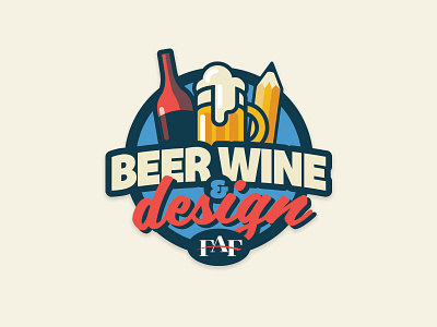 Fresno Ad Fed -  Beer Wine Design Logo