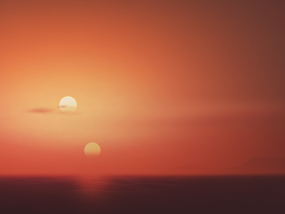 Binary Sunset - Luke's View