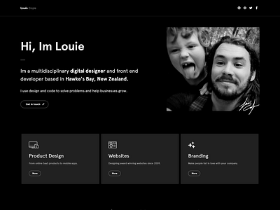 louie.co.nz design portfolio responsive website