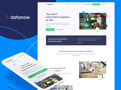 Datanow brand and website refresh